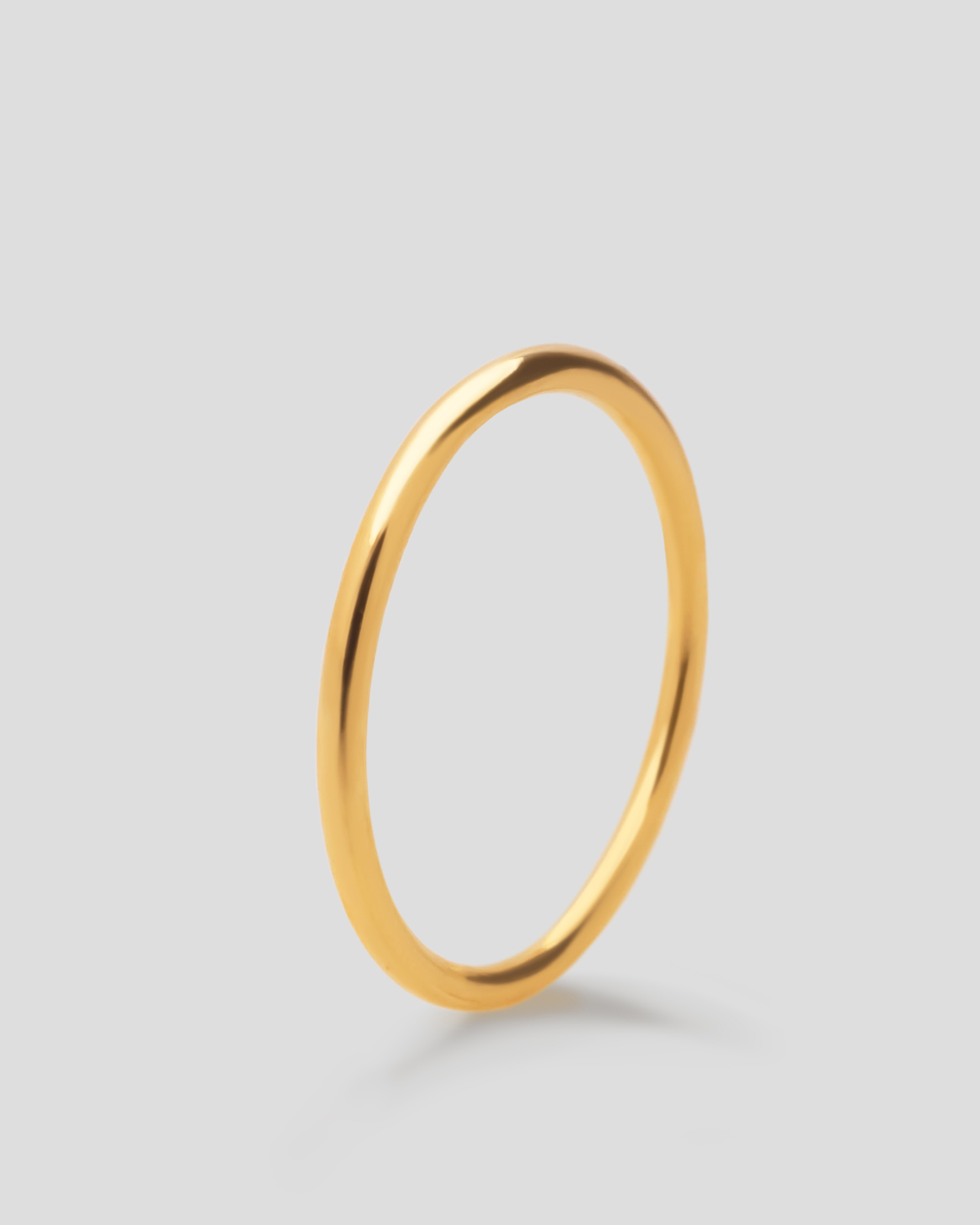 позолоченное базовое  кольцо minima 1