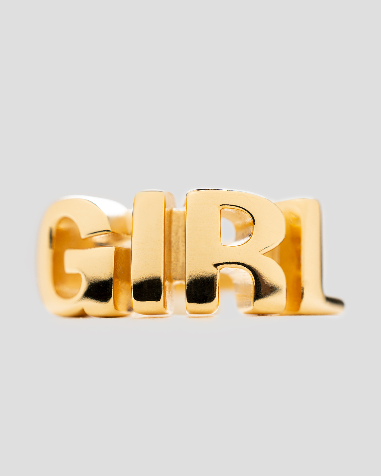 позолоченное кольцо girl 1